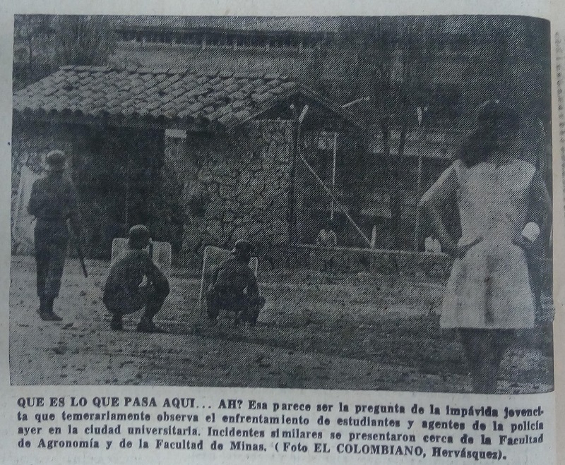 Fotografía tomada de la edición del 18 de abril de 1972 del periódico El Colombiano.