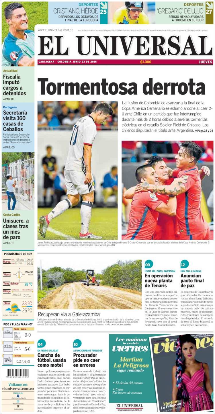 Así titularon los periódicos colombianos - Hacemos Memoria