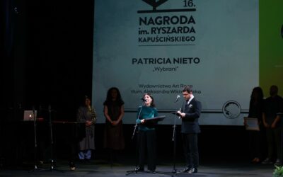 Patricia Nieto, finalista del Premio Ryszard Kapuscinski