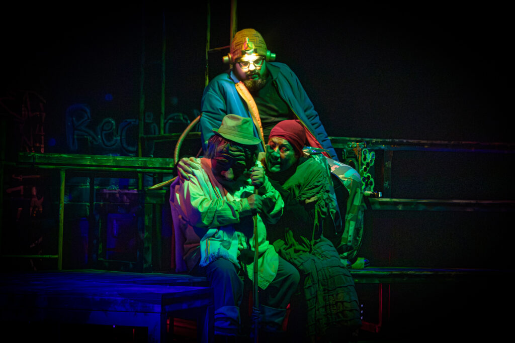 Personajes de la obra En busca de Eunice del Pequeño Teatro.