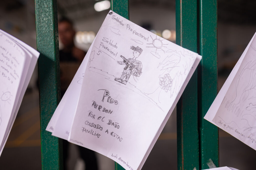 relato gráfico de compareciente de la JEP