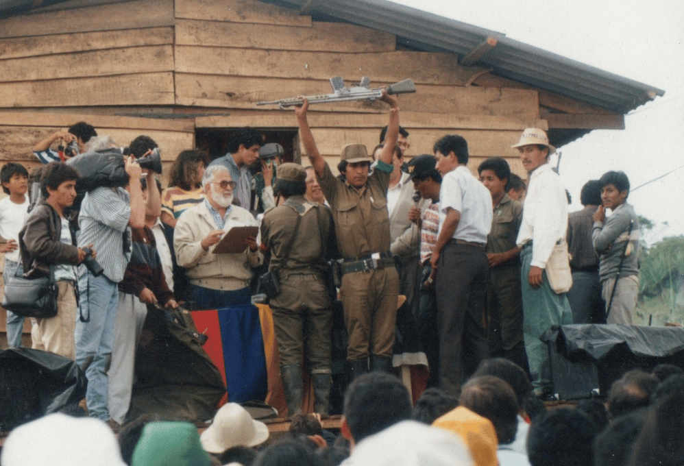 Proceso de dejación de armas del Movimiento Armado Quintín Lame (MAQL) en el Cauca.